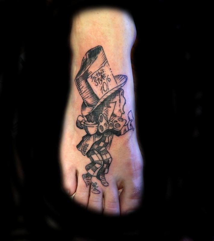 Mad Hatter from Alice in Wonderland by Justin Hicks Tattoos